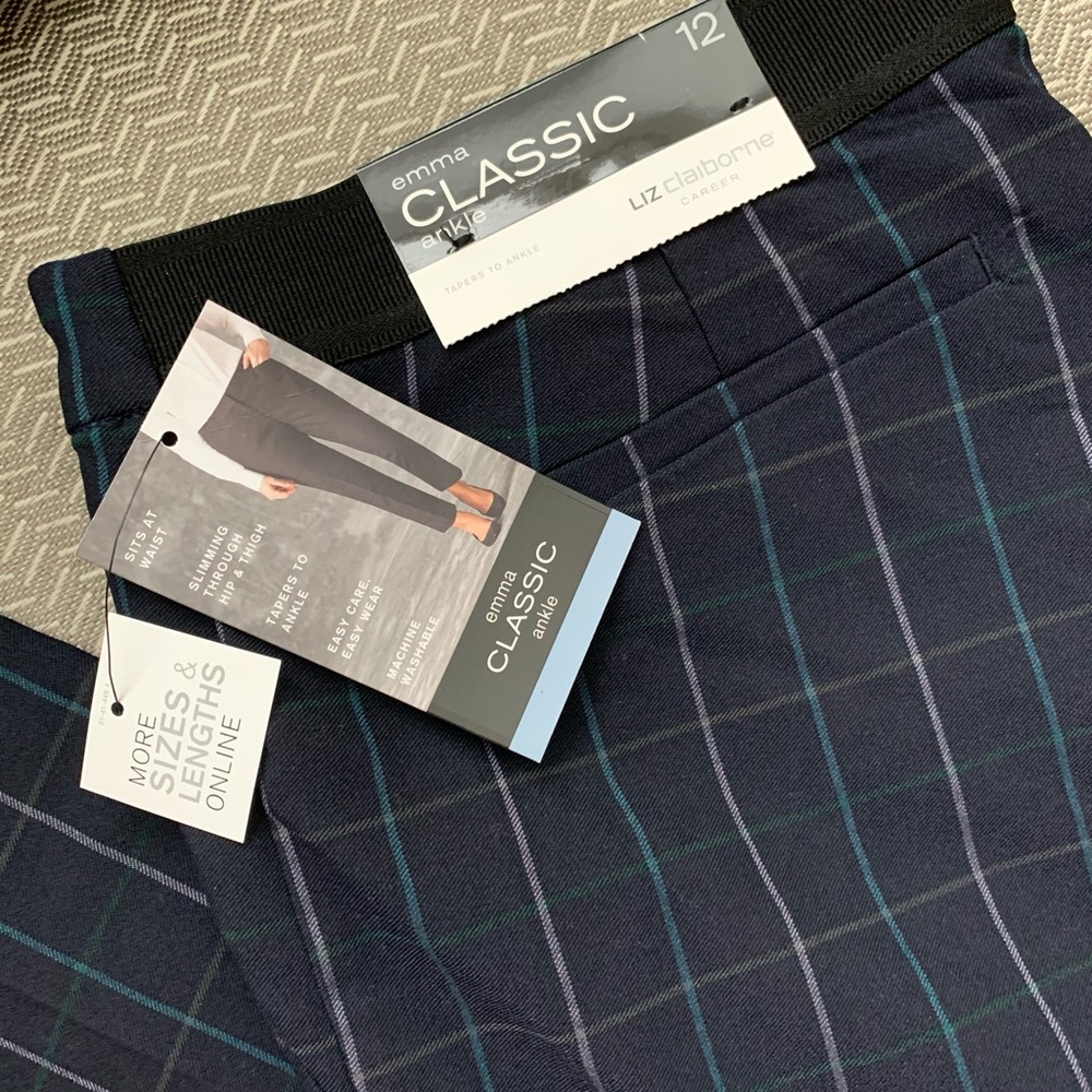 NWT LIZ CLAIBORNE Emma Classic Ankle pants sz 12